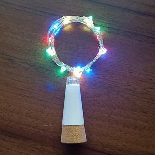Corcho de corcho luces LED 2m colorido corcho cadena de luces