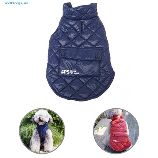 andfindgi Soft Texture Pet Clothes Dog Sleeveless Thickened Tops Windproof for Winter