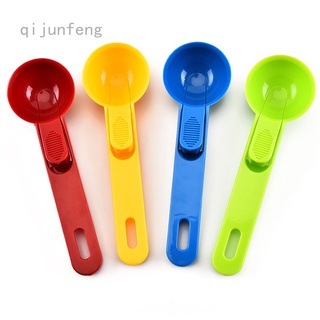 Qijunfeng. Cucharas de plástico para helados coloridas de verano con comodidad para uso doméstico