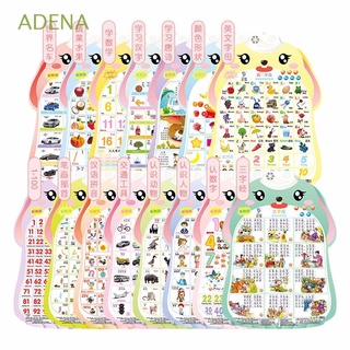ADENA Animal Audio Wall Chart Alphabet Audio Book Baby Learning Toys Early Education