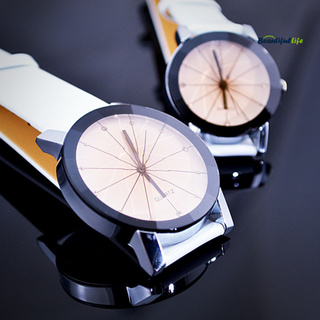 Beautifullife - reloj de pulsera de cuarzo con correa de cuero sintético para hombres y mujeres (3)