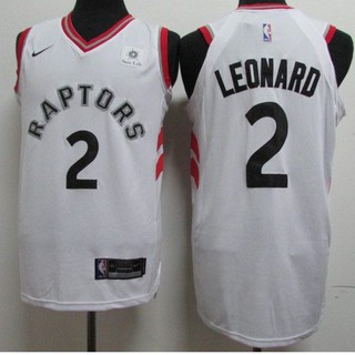 NBA Jersey Toronto Raptors No.2 Leonard Leonard Jersey Sports vest white