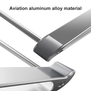 Soporte ergonómico de aleación de aluminio ajustable para escritorio, oficina en casa (7)