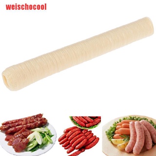 {weischocool}14m Collagen Sausage Casings Skins 24mm Long Small Breakfast Sausages Tools YSA