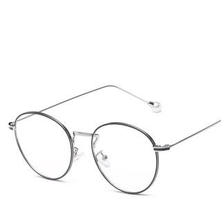 naviforce Exclusivo lentes transparentes Vintage para hombre/mujer/lentes con marco de Metal/lentes con estilo círculo liso (1)