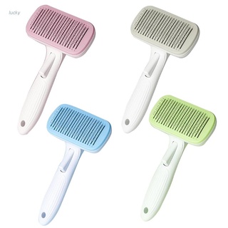 lucky Stainless Steel Needlle Comb Floating Hair Removal Deshedding Tool Pet Hair Brush Cat/Dog Massage Comb for Remove Hair