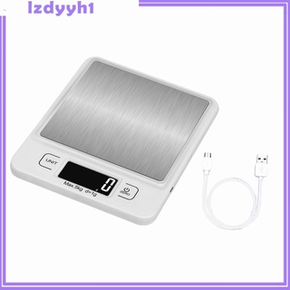 LCD Kitchen Digital Scales Rechargeable Jewelry Scale for Cooking Baking