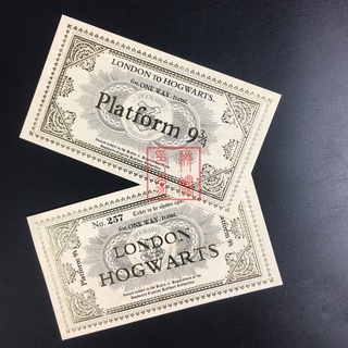Harry Potter European and American retro ticket 9 Y 4/3 hot stamping Ida