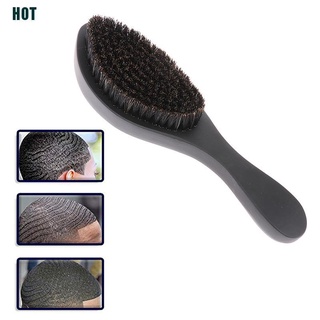 [venta caliente] cepillo curvo suave de cerdas de jabalí onda cepillo de pelo mango de madera Premium Magic Wave cepillo
