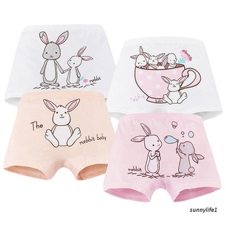 Bóxer ropa interior De algodón con estampado De conejo Para niños/niñas (1)