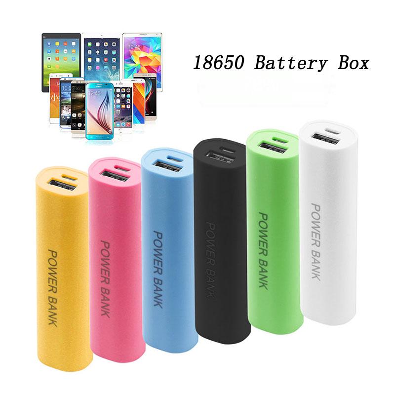 DIY portátil USB móvil banco del poder cargador Pack caja de batería caso para 1 x 18650 (2)