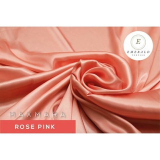 1/2 metros Maxmara Premium tela de satén de seda/satín Charmuse seda Premium por esmeralda textil - rosa rosa