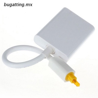 bugatting.mx mini usb 1 punto 2 toslink cable de fibra óptica con adaptador divisor de audio