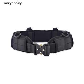 Nvryccoky Molle Battle Belt Airsoft Combat Outdoor CS Hunting Paintball Padded Waist Belt MX
