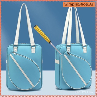 Auténtico En stock [SimpleShop33] Tennis Racket Shoulder Cover Bag Handbag Lightweight for Squash Racquet (1)