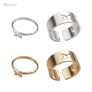 meyou1 1 par de anillos a juego de mariposas para parejas anillos de compromiso anillos para hombres mujeres boda fiesta joyería regalos