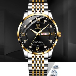 Dongdong spot [marca internacional] Movimiento importado suizo Reloj impermeable para hombre Calendario luminoso Hebilla de mariposa No mecánico de gama alta