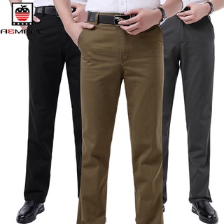 Nueva llegada de los hombres de la moda Casual pantalones de longitud completa Casual de negocios pantalones de algodón ropa traje pantalones (1)