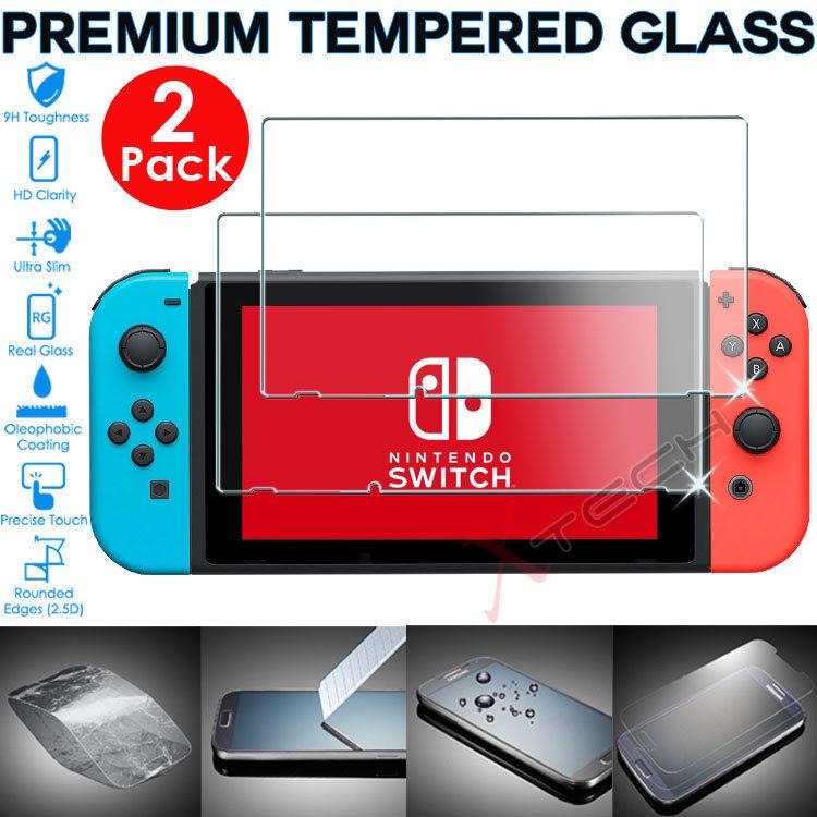 Protectores de pantalla de cristal templado para Nintendo Switch