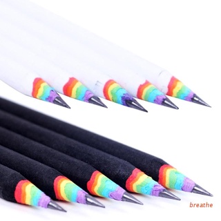 BREA 5 PCS Rainbow Colored Pencils for Kids Assorted Colors for Drawing Coloring Sketching Pencils For Drawing Stationery