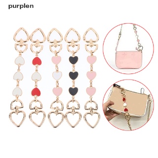 【pl】 Heart Shaped Replacement Chain Strap Extender For Purse Clutch Handbag Extension .