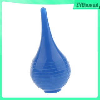 Jeringa de bombilla - jeringa de lavado de orejas de succión de goma, color azul