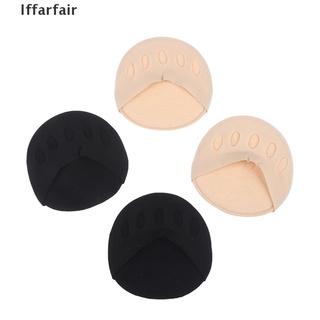 [Iffarfair] 1 Pair Forefoot Cover Pad Toe Sock Half Grip Heel Invisible Five Finger Socks .