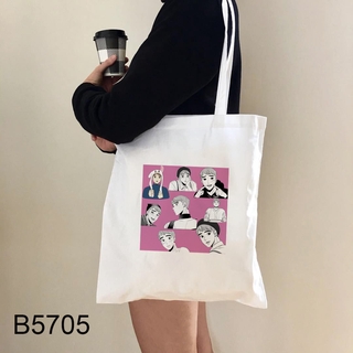 Bj Alex Tote Bag bolsa de lona de moda chica bolso de hombro estudiante (6)