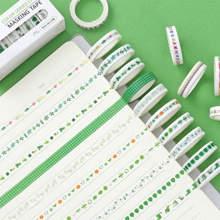 10pcs/Set Paper Tape 8mm DIY Decorative Stickers Washi Masking Tape (5)