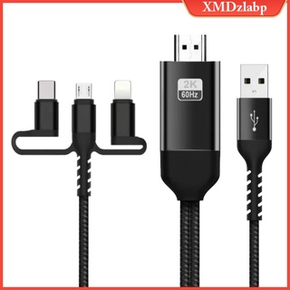 [zlabp] Multiple Charging Cable 3 in 1 Braided Cable Multiple USB Cable Multiple Nylon Braided Charging Cable for Nobreux