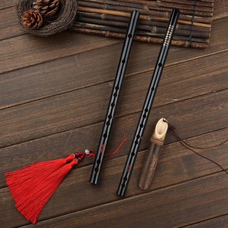TIANYI Black Flute Chinese Traditional Musical Instruments Transverse Fife Lan Wang Ji Dizi Cosplay Accessory for Beginner Can Play Bamboo Mo Dao Zu Shi (4)