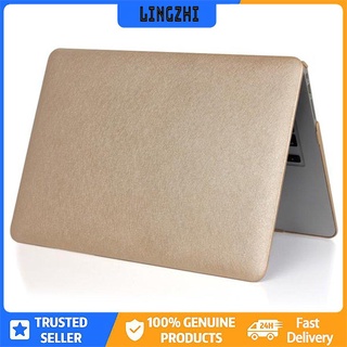 【lingzhi】Quality Silk pattern Two-sided Leather Case Cover For Macbook 11.6 inch (5)