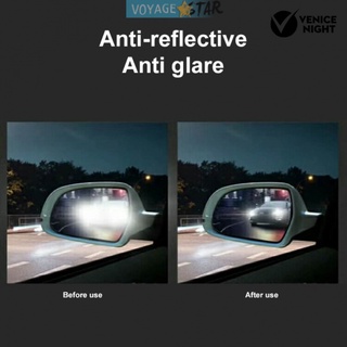 V.S 2pcs transparente impermeable anti niebla coche espejo retrovisor película protectora protector de lluvia (2)