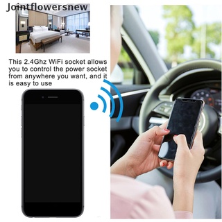 [jfn] enchufe inteligente wifi 16a smart socket con temporizador power smart life app control de voz [jointflowersnew] (2)