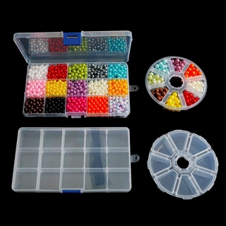 [Stock] caja de almacenamiento de plástico transparente/cuentas pendientes anillos caja de joyería /Mini portátil organizador caso /DIY Craft píldora auriculares contenedor (1)