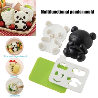 nuevos gadgets de cocina en forma de panda diy sushi molde bento bola de arroz onigiri molde