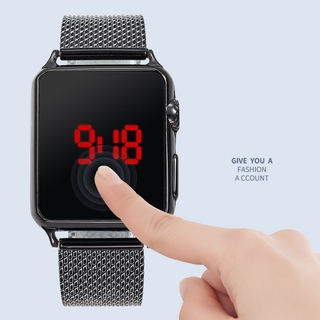 Nuevo reloj Digital cuadrado a la moda tendencia Touch Led reloj electrónico