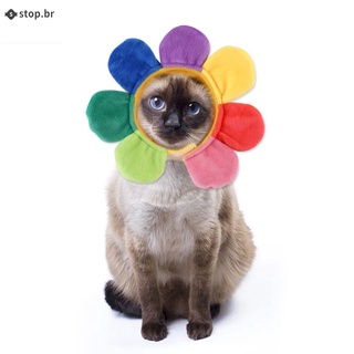 Sombrero de girasol para mascotas, vestido de peluche, flor, tocado de gato, productos para mascotas