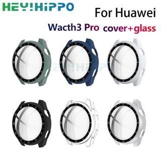 Vidrio templado película PC caso para huawei watch 3 Pro funda protectora accesorios para huawei watch3pro cubierta