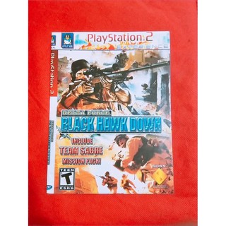 Ps2 Playstation 2 juego Cassette negro Hawk Down