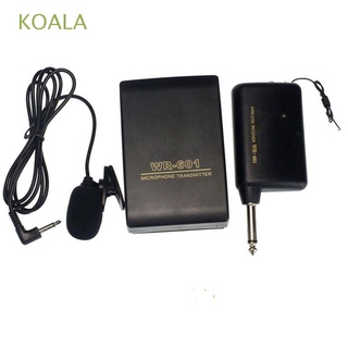 KOALA Audio FM transmisor - receptor Karaoke Sistema de microfono de clip Microfono inalambrico Portable Sesión Altavoz Discurso Solapa Lavalier