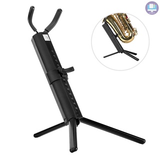 Portable Tenor Saxophone Stand Folding Sax Holder Tripod Bracket with Carrying Case