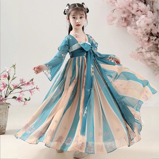 Hanfu niñas disfraz de hadas vestido de niños chino viento vestido