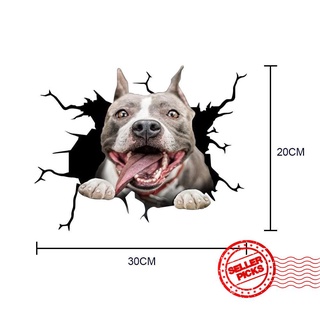 personalizado perro coche pegatinas parachoques pegatinas papel divertido creativo puerta estéreo cola pegatina 3d x4w4