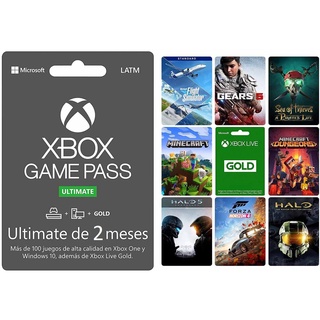 Xbox Game Pass Ultimate 2 Meses, GOLD + EA Play + Game pass, Para Cuentas Nuevas + 1 Juegos Gratis