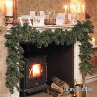 [enjoy] Luxury 2.7M X 25CM Thick Mantel Fireplace Christmas Garland Pine Tree