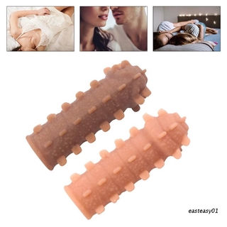 eas♞ Realistic Textured Penile Condom Expander Expands Powerful Massage Wonderful Gif (1)