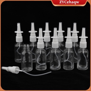 10Pcs vacío recargable vidrio Nasal Spray botellas fina niebla bomba viales 30ml traje para maquillaje agua Perfumes aceites esenciales
