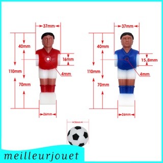 [Meilleurjouet] 22 Pieces Resin Foosball Men Soccer Table Top Guys Miniature Football Players Model Tournament Game Indoor Entertainment