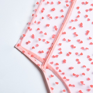 Gobao☘☘️️New Sexy Fashion Lace Lingerie Underwear Sleepwear Steel Ring Pajamas Garter (6)